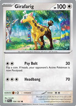 Girafarig 154 - SV02 Paldea Evolved Reverse Holofoil - Poke-Collect