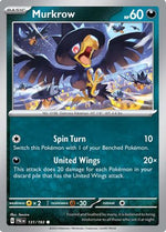 Murkrow 131 - SV02 Paldea Evolved Reverse Holofoil - Poke-Collect