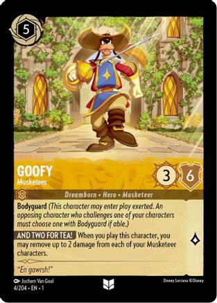 Goofy - Musketeer (4/204) - The First Chapter - Poke-Collect