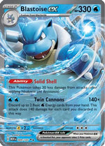 Blastoise ex 9 - SV Scarlet and Violet 151 Holofoil - Poke-Collect