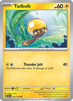 Tadbulb 075/197 75 - SV03 Obsidian Flames Reverse Holofoil - Poke-Collect