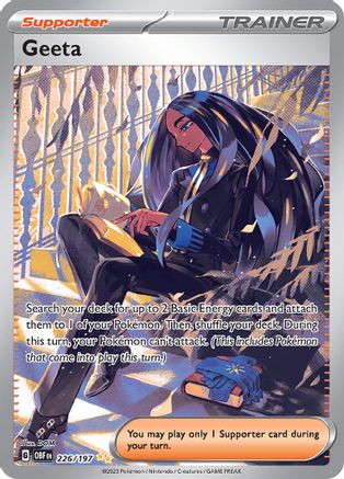 Geeta - 226/197 226 - SV03 Obsidian Flames Holofoil - Poke-Collect