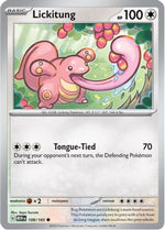 Lickitung 108 - SV Scarlet and Violet 151 Reverse Holofoil - Poke-Collect