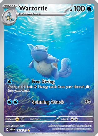 Wartortle - 171/165 171 - SV Scarlet and Violet 151 Holofoil - Poke-Collect