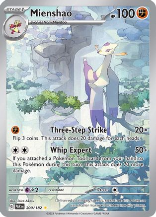 Mienshao - 200/182 200 - SV04 Paradox Rift Holofoil - Poke-Collect