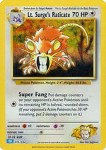 Lt. Surge's Raticate 16 - Trading Card Game Classic Holofoil - Poke-Collect