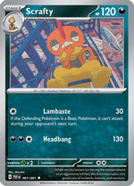 Scrafty 61 - SV Paldean Fates Reverse Holofoil - Poke-Collect