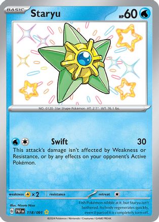 Staryu 118 - SV Paldean Fates Holofoil - Poke-Collect