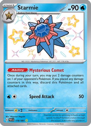 Starmie 119 - SV Paldean Fates Holofoil - Poke-Collect