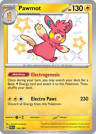 Pawmot 144 - SV Paldean Fates Holofoil - Poke-Collect
