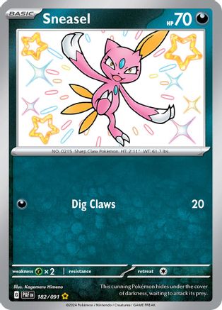 Sneasel 182 - SV Paldean Fates Holofoil - Poke-Collect