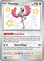 Flamigo 211 - SV Paldean Fates Holofoil - Poke-Collect