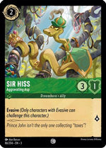 Sir Hiss - Aggravating Asp (86/204) - Into the Inklands Cold Foil - Poke-Collect