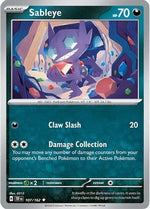 Sableye 107 - SV05 Temporal Forces Reverse Holofoil - Poke-Collect