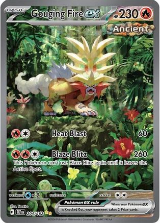 Gouging Fire ex 204 - SV05 Temporal Forces Holofoil - Poke-Collect