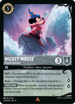 Mickey Mouse - Playful Sorcerer (225/204) (225/204) - Illumineers Quest Deep Trouble Cold Foil - Poke-Collect