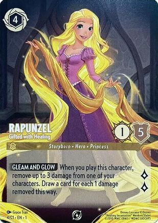 Rapunzel - Gifted with Healing (4) - Disney Lorcana Promo Cards Rapunzel - Gifted with Healing (4) - Disney Lorcana Promo Cards