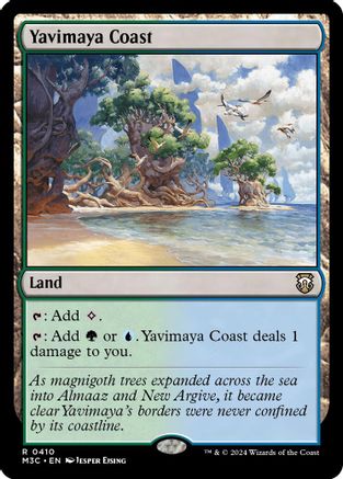 Yavimaya Coast (Ripple Foil) (M3C-410) - Modern Horizons 3 Commander Foil