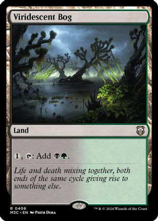 Viridescent Bog (Ripple Foil) (M3C-406) - Modern Horizons 3 Commander Foil