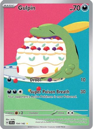 Gulpin 154 - SV07 Stellar Crown Holofoil - Poke-Collect