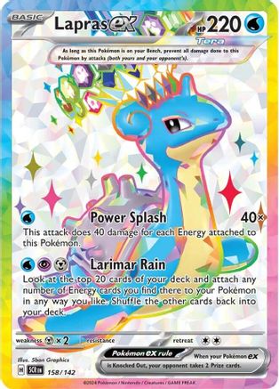 Lapras ex 158 - SV07 Stellar Crown Holofoil - Poke-Collect