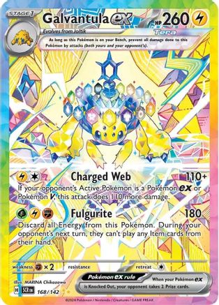 Galvantula ex 168 - SV07 Stellar Crown Holofoil - Poke-Collect
