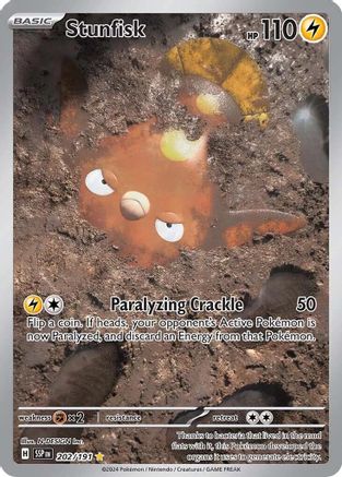 Stunfisk 202 - SV08 Surging Sparks Holofoil - Poke-Collect