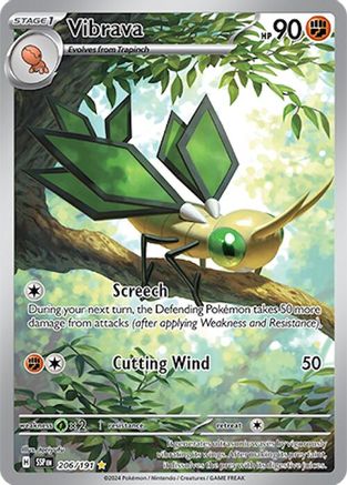 Vibrava 206 - SV08 Surging Sparks Holofoil - Poke-Collect