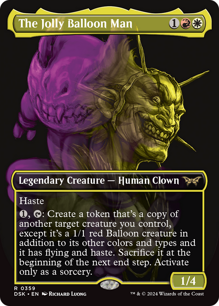 The Jolly Balloon Man (DSK-359) - Duskmourn: House of Horror (Borderless) Foil - Poke-Collect