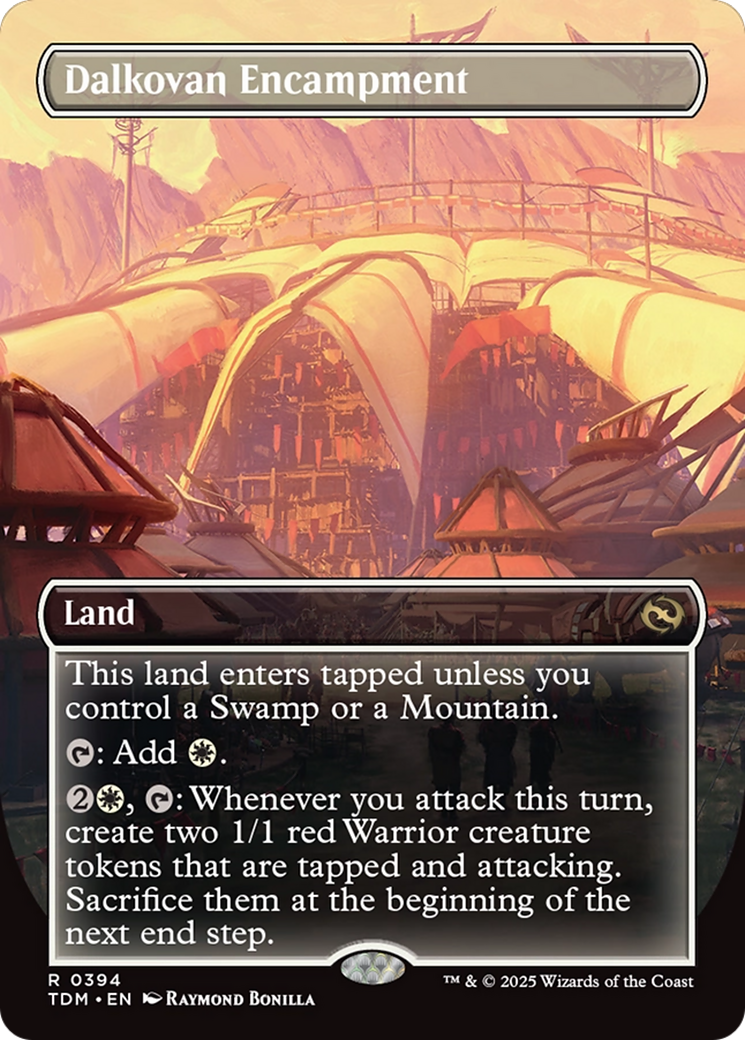 Dalkovan Encampment (TDM-394) - Tarkir: Dragonstorm (Borderless) - Poke-Collect