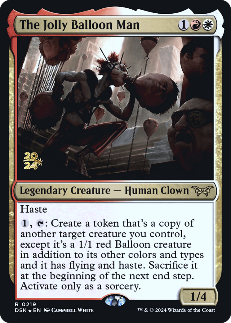 The Jolly Balloon Man (PRE-219) - Duskmourn: House of Horror Promos Foil - Poke-Collect