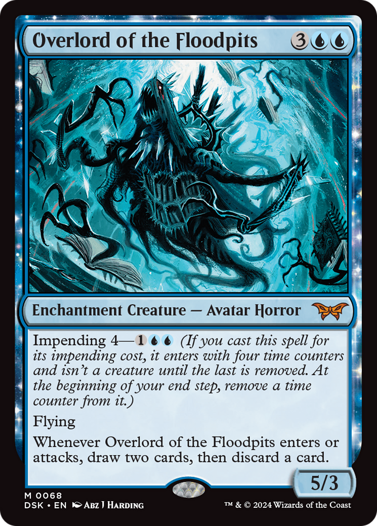 Overlord of the Floodpits (DSK-068) - Duskmourn: House of Horror: (enchantment) Foil - Poke-Collect