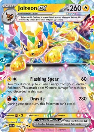 Jolteon ex - 030/131 - SV Prismatic Evolutions Holofoil - Poke-Collect
