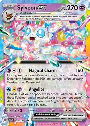 Sylveon ex - 041/131 - SV Prismatic Evolutions Holofoil - Poke-Collect