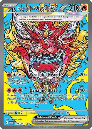 Hearthflame Mask Ogerpon ex 148/131 - SV Prismatic Evolutions Holofoil - Poke-Collect