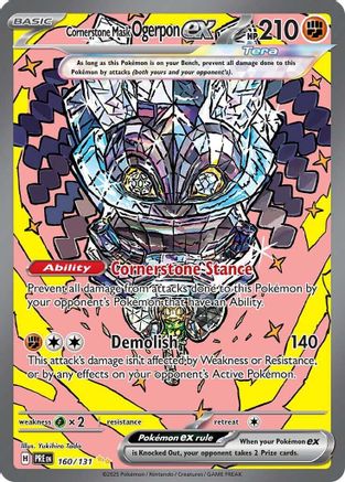 Cornerstone Mask Ogerpon ex - SV Prismatic Evolutions Holofoil - Poke-Collect