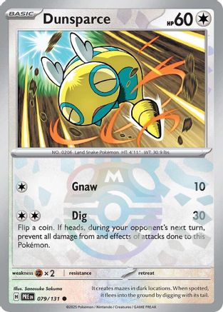 Dunsparce (Master Ball Pattern) - SV Prismatic Evolutions Holofoil - Poke-Collect