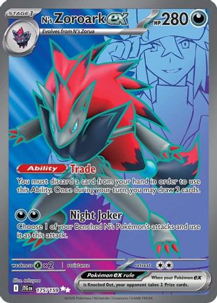 zoroark pokemon card 1000 damage N's Zoroark ex - 175/159 175