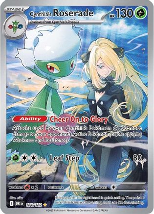 Cynthia's Roserade - 184/182 184 - SV10 Destined Rivals Holofoil - Poke-Collect