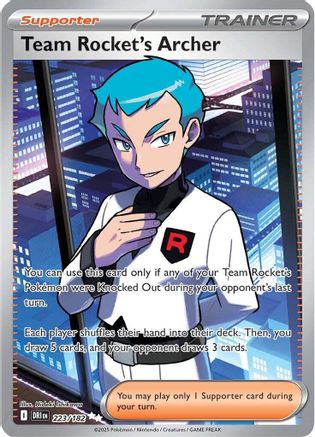 Team Rocket's Archer - 223/182 223 - SV10 Destined Rivals Holofoil - Poke-Collect