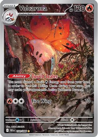 Volcarona - 100/086 100 - SV Black Bolt Holofoil