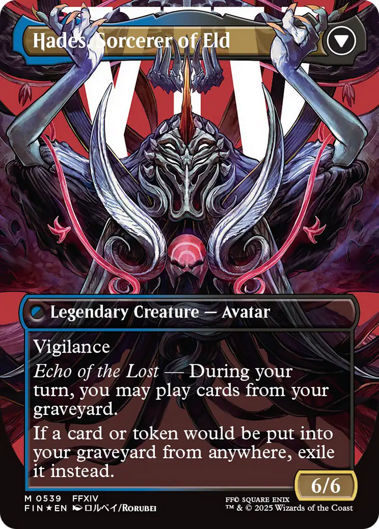 Emet-Selch, Unsundered // Hades, Sorcerer of Eld (FIN-539) - FINAL FANTASY (Borderless) Foil - Poke-Collect