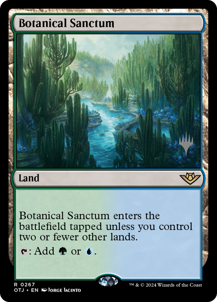 Botanical Sanctum (PPOTJ-267) - Outlaws of Thunder Junction Promos - Poke-Collect