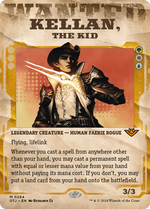Kellan, the Kid (OTJ-294) - Outlaws of Thunder Junction: (Showcase) (Borderless) Foil - Poke-Collect