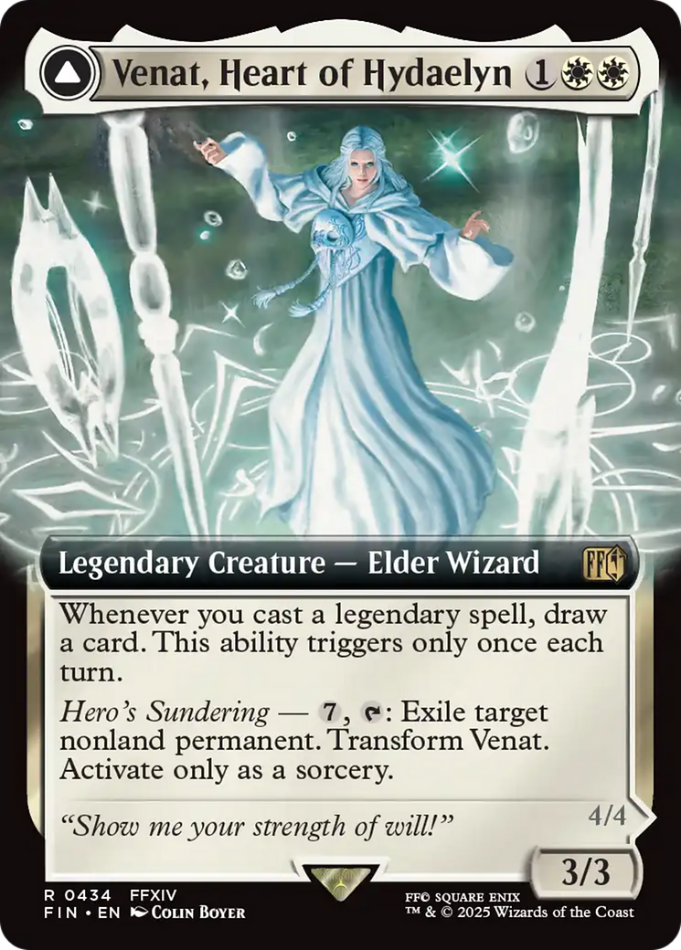 Venat, Heart of Hydaelyn // Hydaelyn, the Mothercrystal (FIN-434) - FINAL FANTASY: (Extended Art) - Poke-Collect