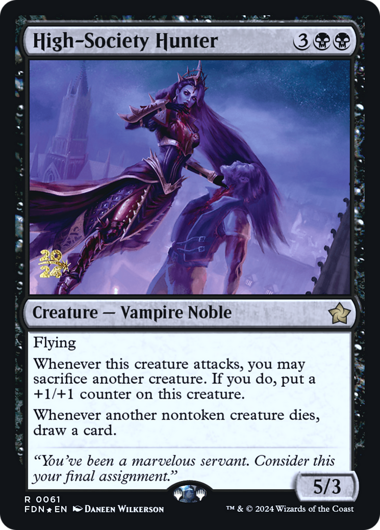 High-Society Hunter (PRE-061) - Foundations Promos Foil