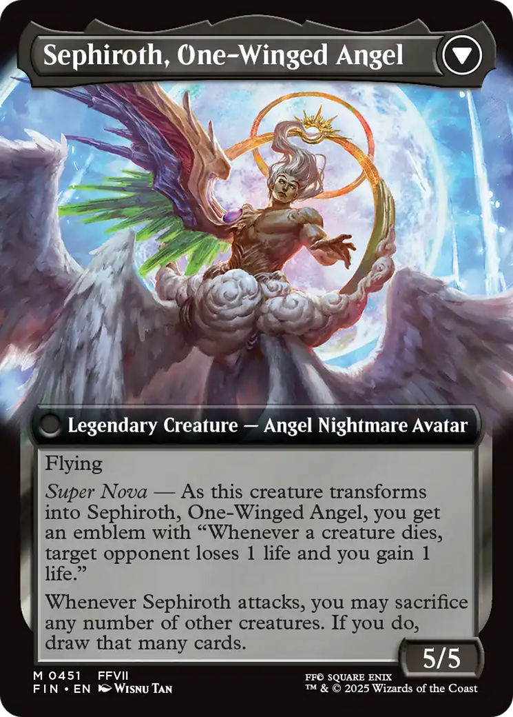 Sephiroth, Fabled SOLDIER // Sephiroth, One-Winged Angel (FIN-451) - FINAL FANTASY: (Extended Art) Foil - Poke-Collect