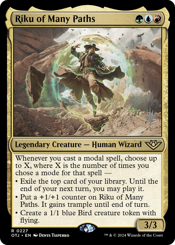 Riku of Many Paths (PPOTJ-227) - Outlaws of Thunder Junction Promos Foil - Poke-Collect