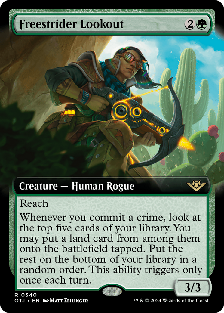 Freestrider Lookout (OTJ-340) - Outlaws of Thunder Junction: (Extended Art) Foil - Poke-Collect