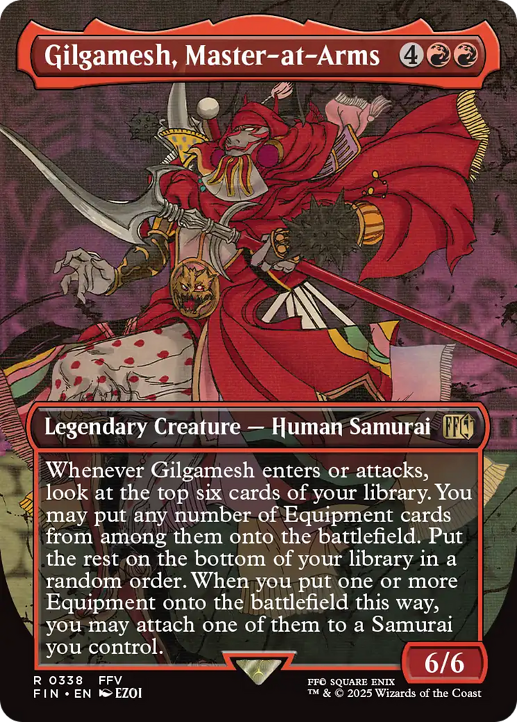 Gilgamesh, Master-at-Arms (FIN-338) - FINAL FANTASY (Borderless) Foil - Poke-Collect